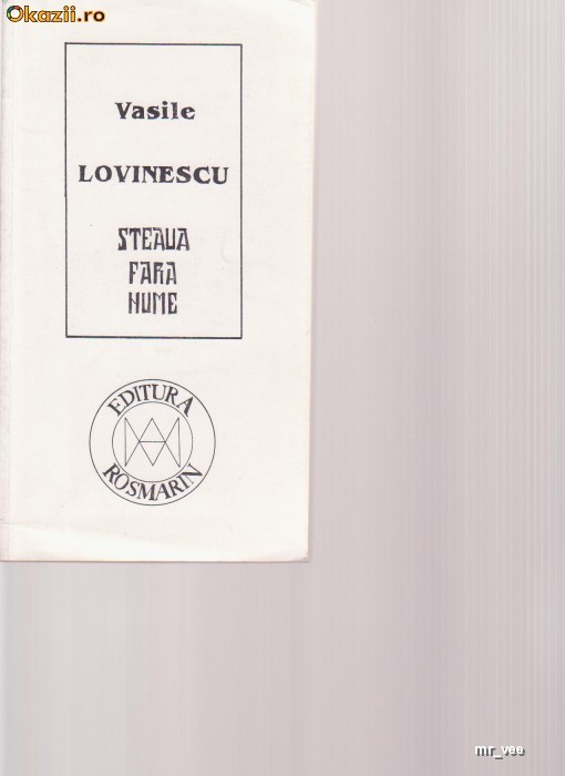 STEAUA FARA NUME VASILE LOVINESCU foto mare