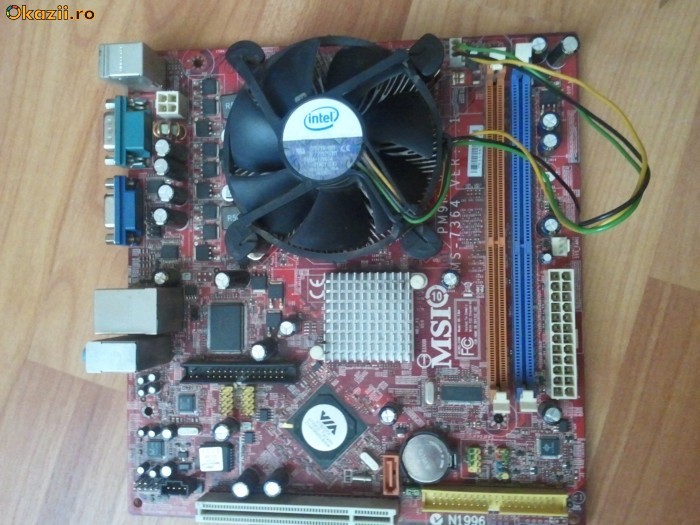 Placa de baza MSI + procesor 1.8 ghz foto mare